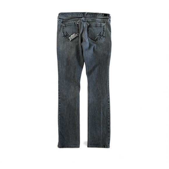 Allen B Schwartz Jeans Womens Gray Denim Straight Leg 30 x 31 Size 29 - Picture 2 of 14